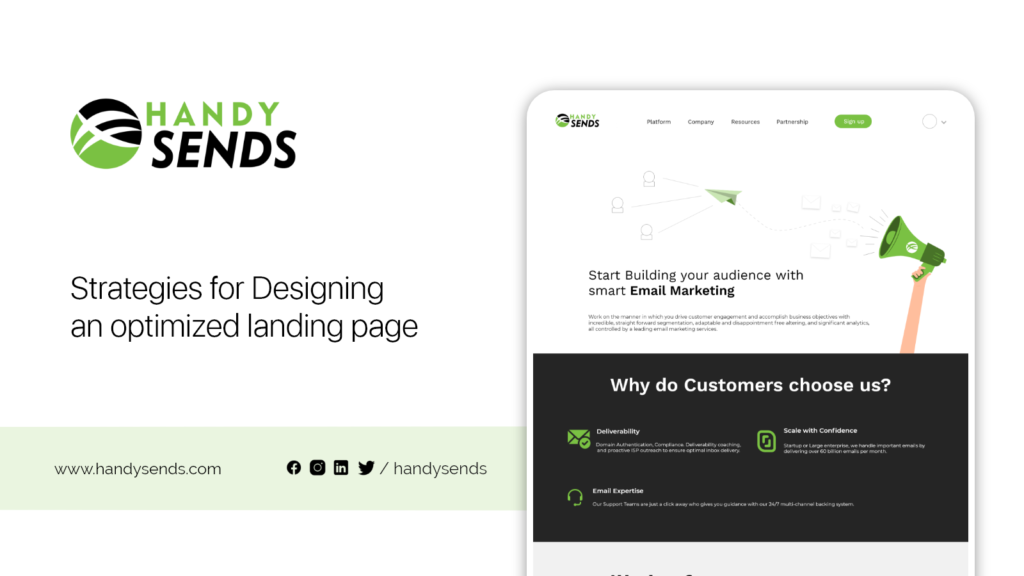 Strategies for Designing an optimized landing page